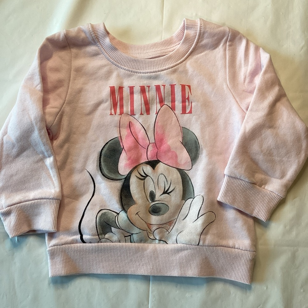 Disney Minnie Mouse Pink Kids Sweatshirt